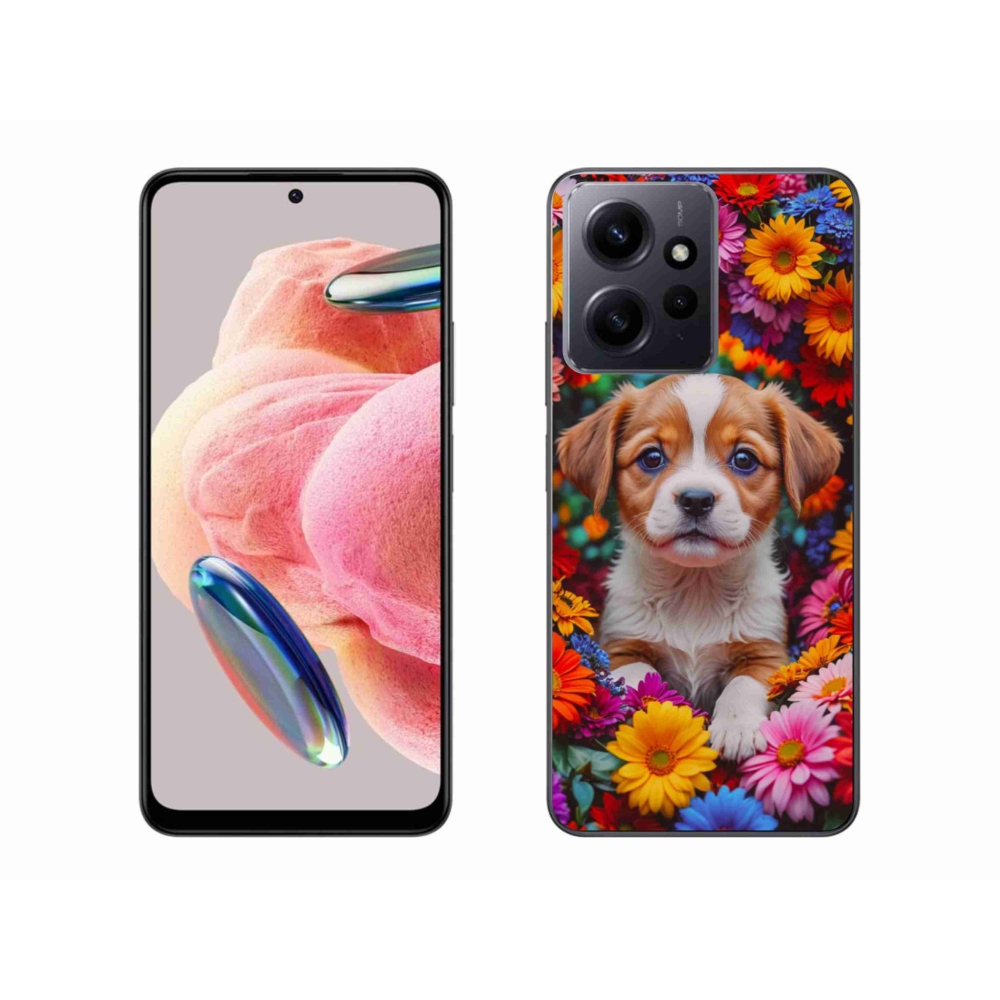 Gél borítás mmCase a Xiaomi Redmi Note 12 4G-hez - aranyos kiskutya