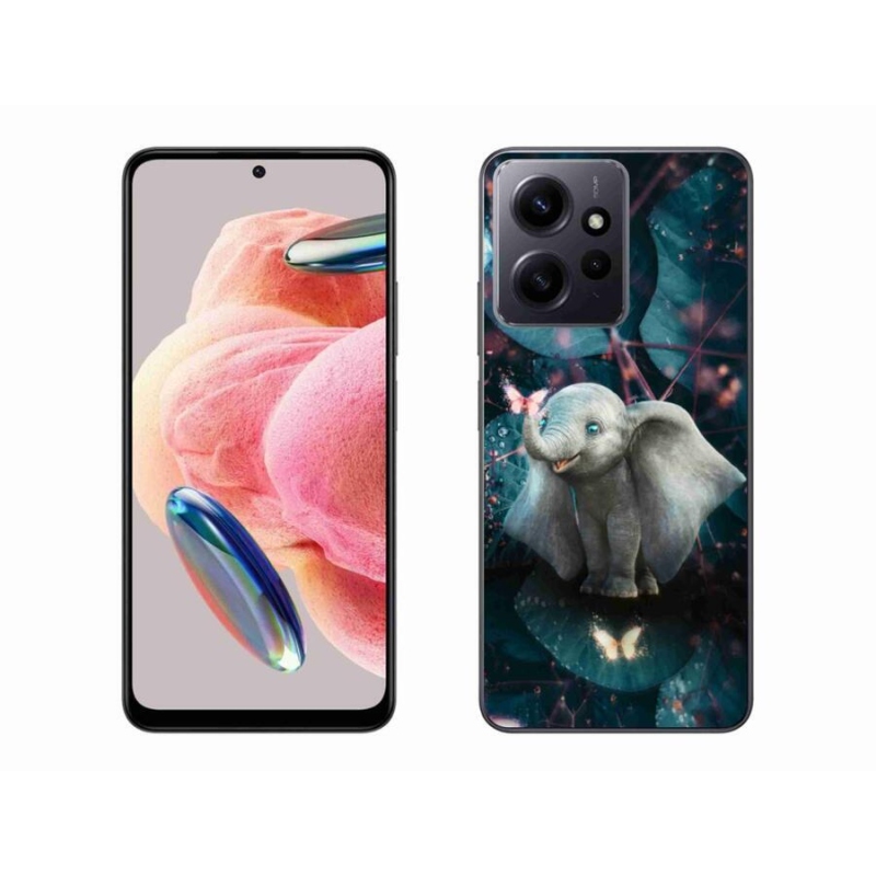Gél borítás mmCase a Xiaomi Redmi Note 12 4G-hez - aranyos elefánt