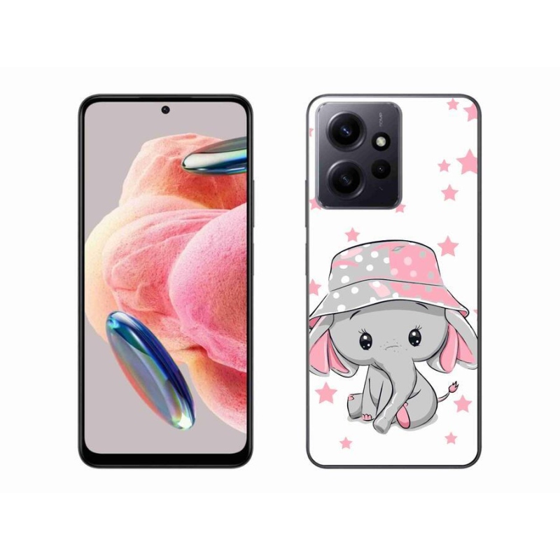 Gél borítás mmCase a Xiaomi Redmi Note 12 4G-hez - rózsaszín elefánt