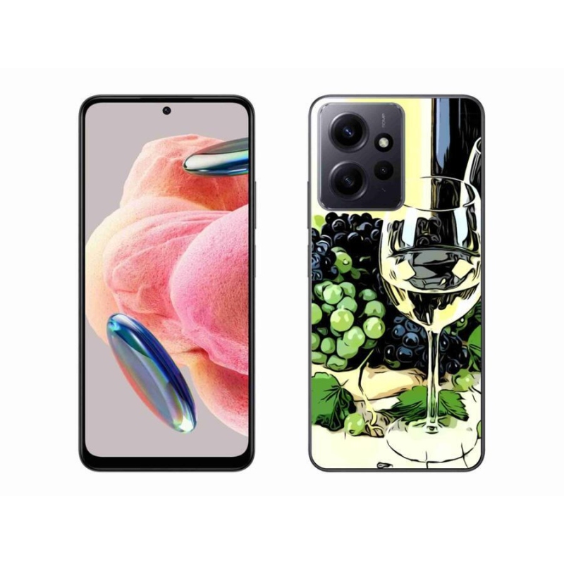 Gél borítás mmCase a Xiaomi Redmi Note 12 4G-hez - pohár bor