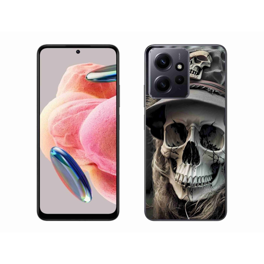 Zselés borítás mmCase a Xiaomi Redmi Note 12 4G-hez - sötét koponya