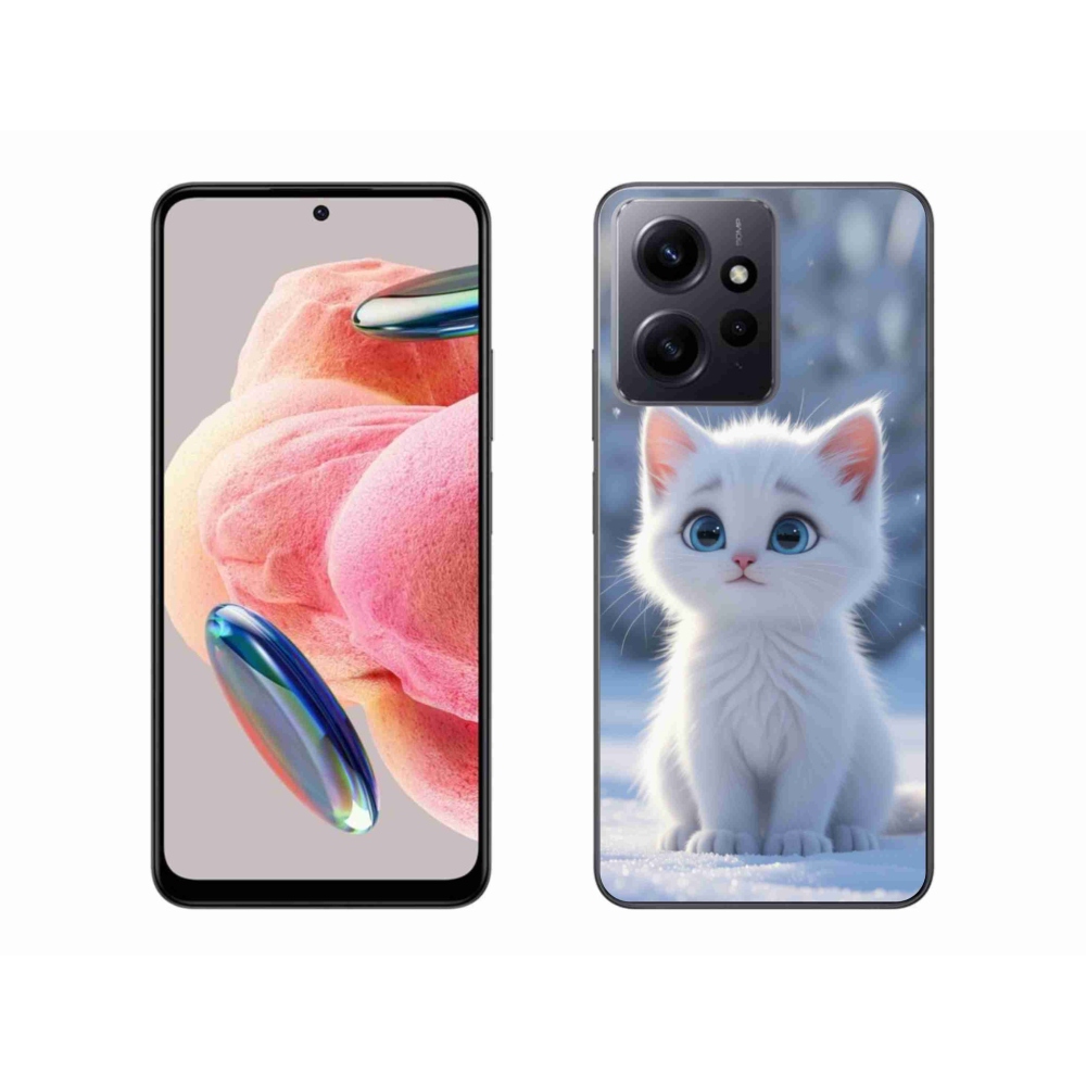 Gél borítás mmCase a Xiaomi Redmi Note 12-hez - fehér cica 3