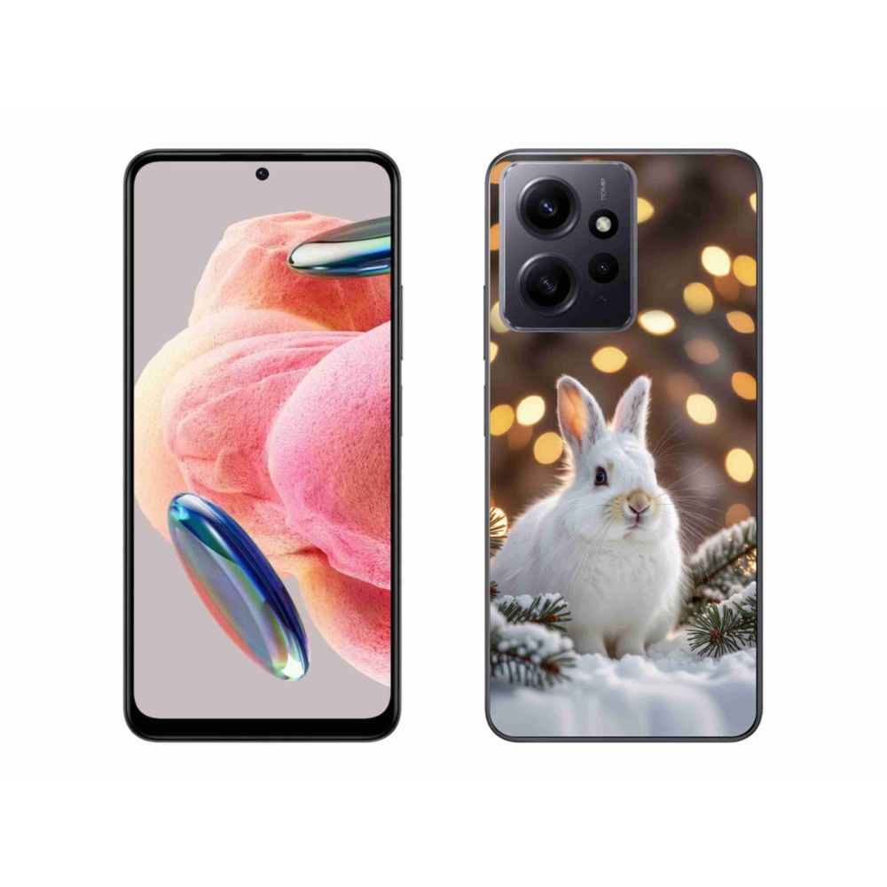 Gél borítás mmCase a Xiaomi Redmi Note 12-hez - fehér nyúl