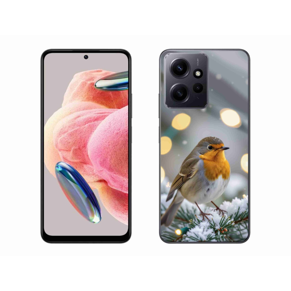 Gél borítás mmCase a Xiaomi Redmi Note 12-hez - piros télen