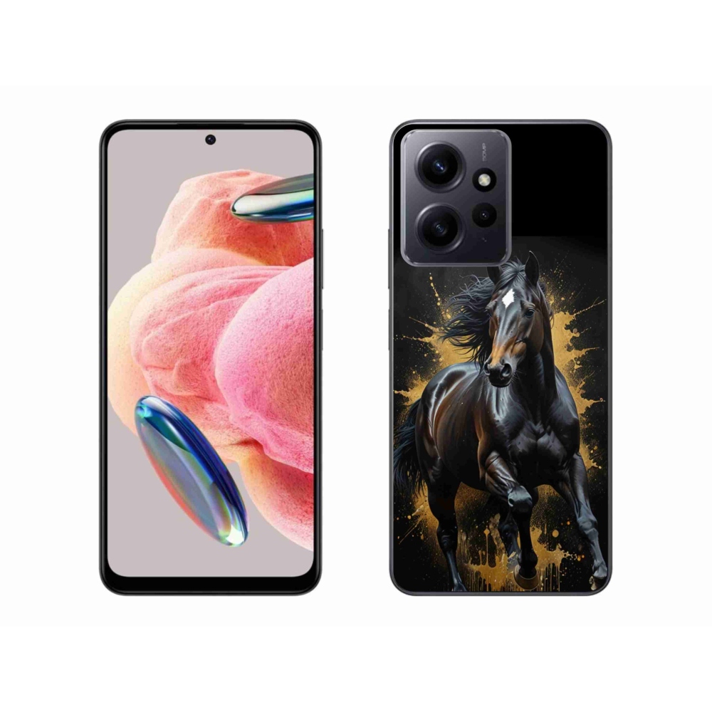 Gél borítás mmCase a Xiaomi Redmi Note 12-hez - elegáns fekete ménes