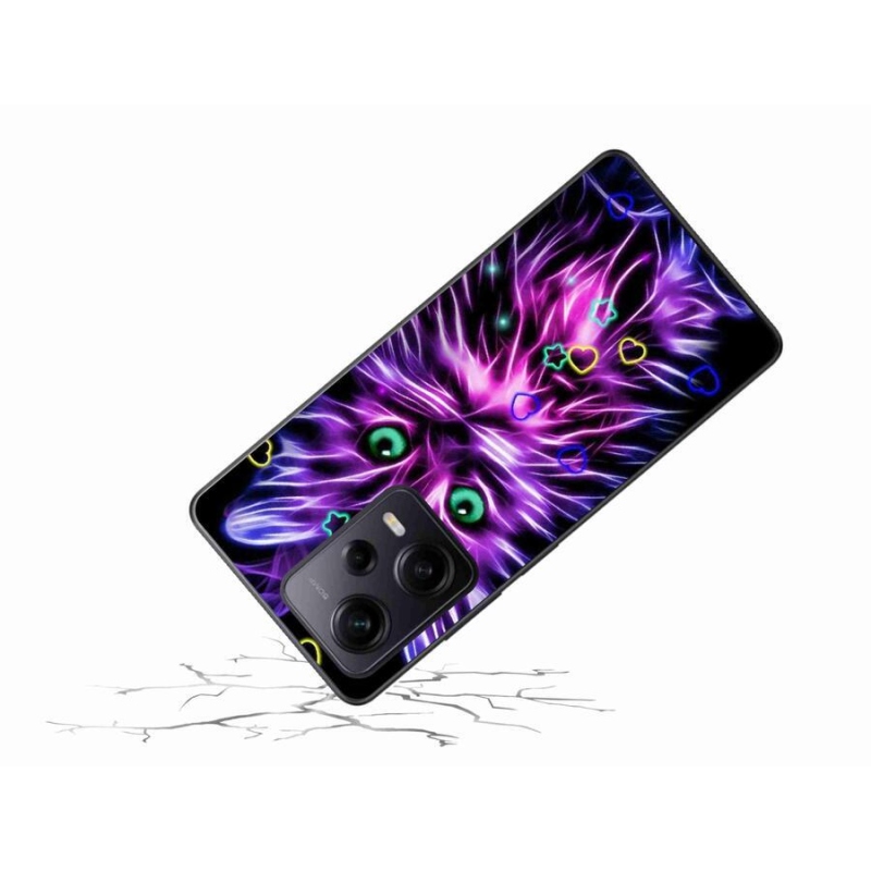 Gél borítás mmCase a Xiaomi Redmi Note 12 Pro+ 5G számára - absztrakt macska
