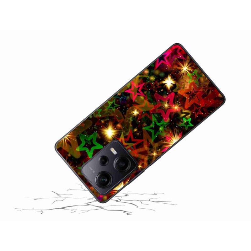 Gél borítás mmCase a Xiaomi Redmi Note 12 Pro+ 5G számára - színes csillagok