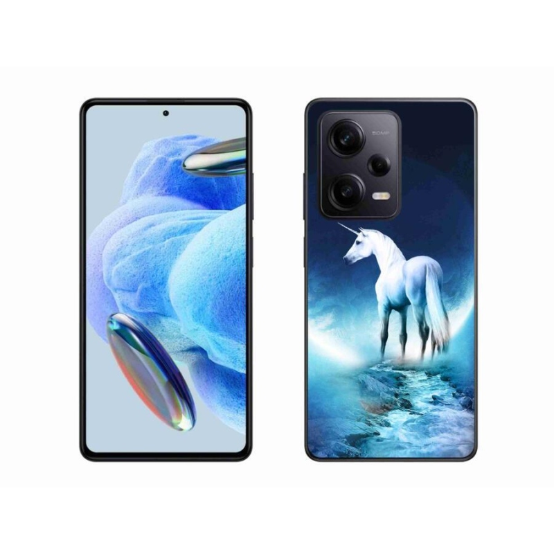 Gél borítás mmCase a Xiaomi Redmi Note 12 Pro+ 5G számára - fehér egyszarvú