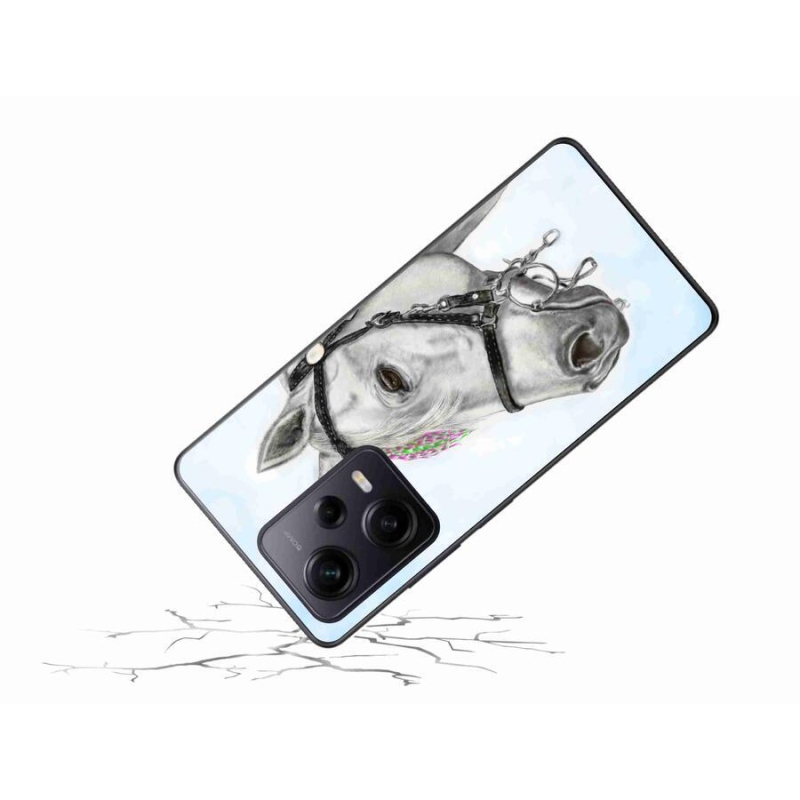 Gél borítás mmCase a Xiaomi Redmi Note 12 Pro+ 5G - fehér ló 1