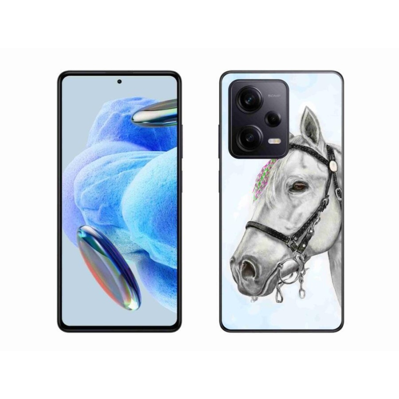 Gél borítás mmCase a Xiaomi Redmi Note 12 Pro+ 5G - fehér ló 1