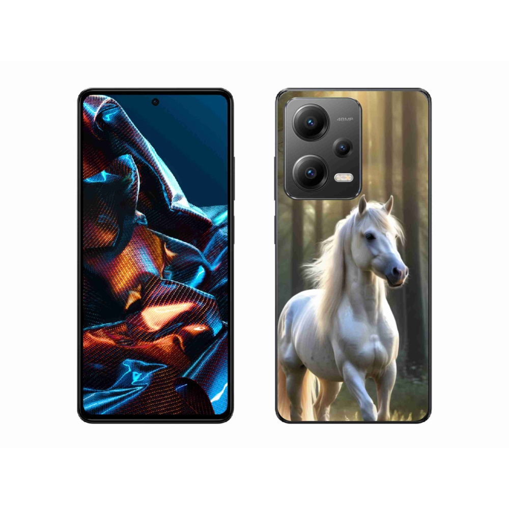 Gél borítás mmCase a Xiaomi Redmi Note 12 Pro 5G-hez - fehér ló 3