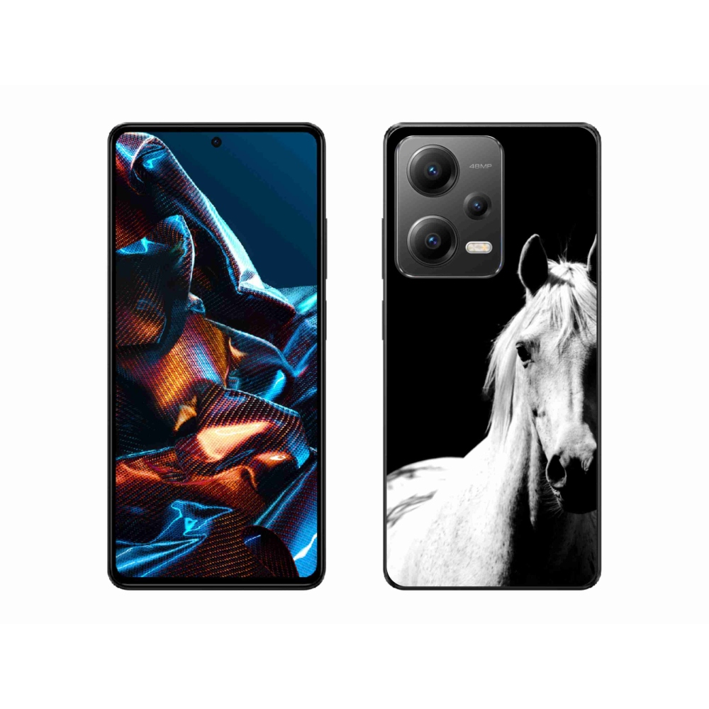Gél borítás mmCase a Xiaomi Redmi Note 12 Pro 5G-hez - fehér ló 5