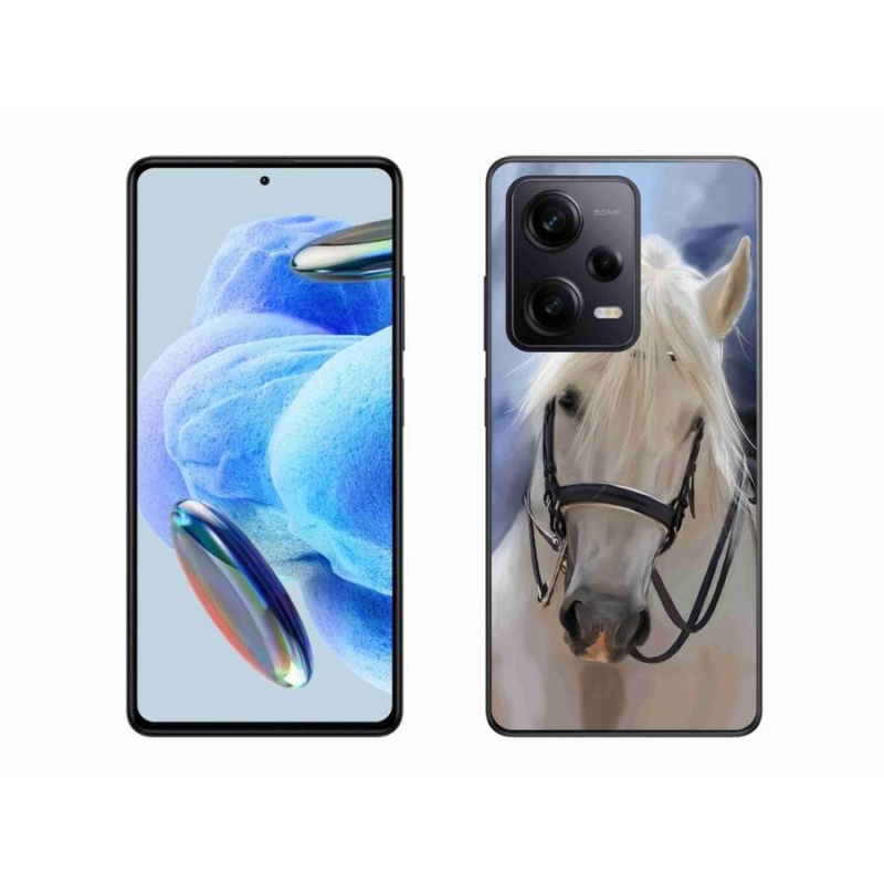 Gél borítás mmCase a Xiaomi Redmi Note 12 Pro+ 5G számára - fehér ló