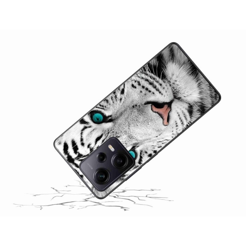 Gél borítás mmCase a Xiaomi Redmi Note 12 Pro+ 5G számára - fehér tigris