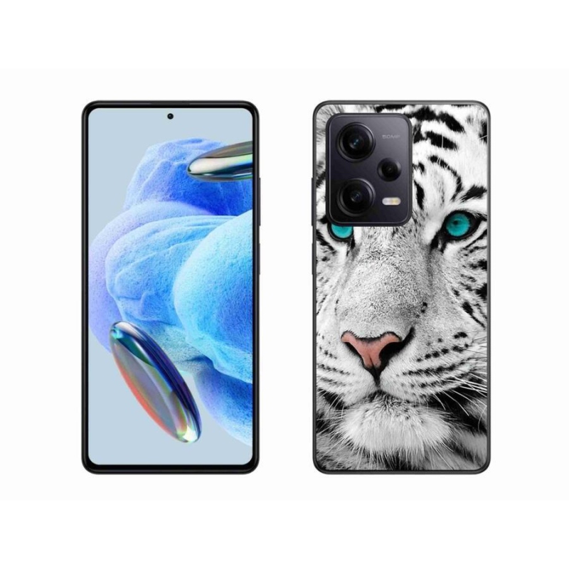 Gél borítás mmCase a Xiaomi Redmi Note 12 Pro+ 5G számára - fehér tigris