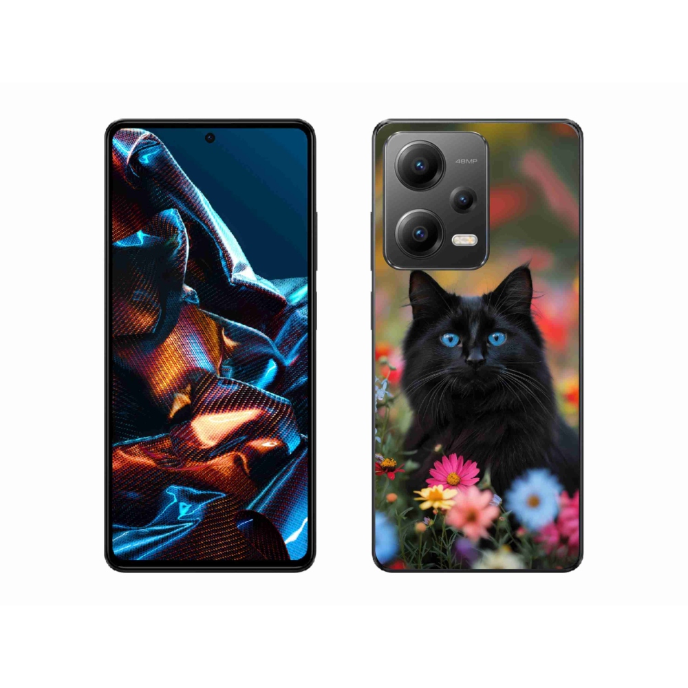 Gél borítás mmCase a Xiaomi Redmi Note 12 Pro 5G-hez - fekete cica 4