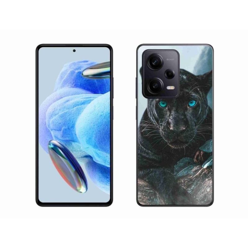 Gél borítás mmCase a Xiaomi Redmi Note 12 Pro+ 5G - fekete párduchoz