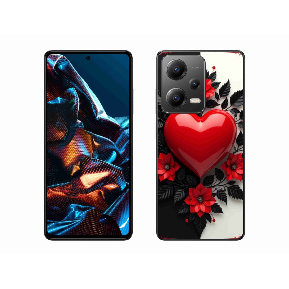 Gél borítás mmCase a Xiaomi Redmi Note 12 Pro 5G-hez - piros szív
