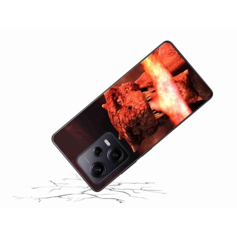 Gél borító mmCase a Xiaomi Redmi Note 12 Pro+ 5G - sárkányhoz