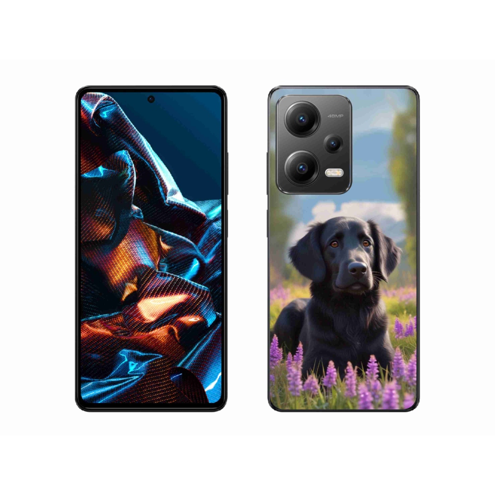 Gél borítás mmCase a Xiaomi Redmi Note 12 Pro 5G számára - elegáns fekete retriever