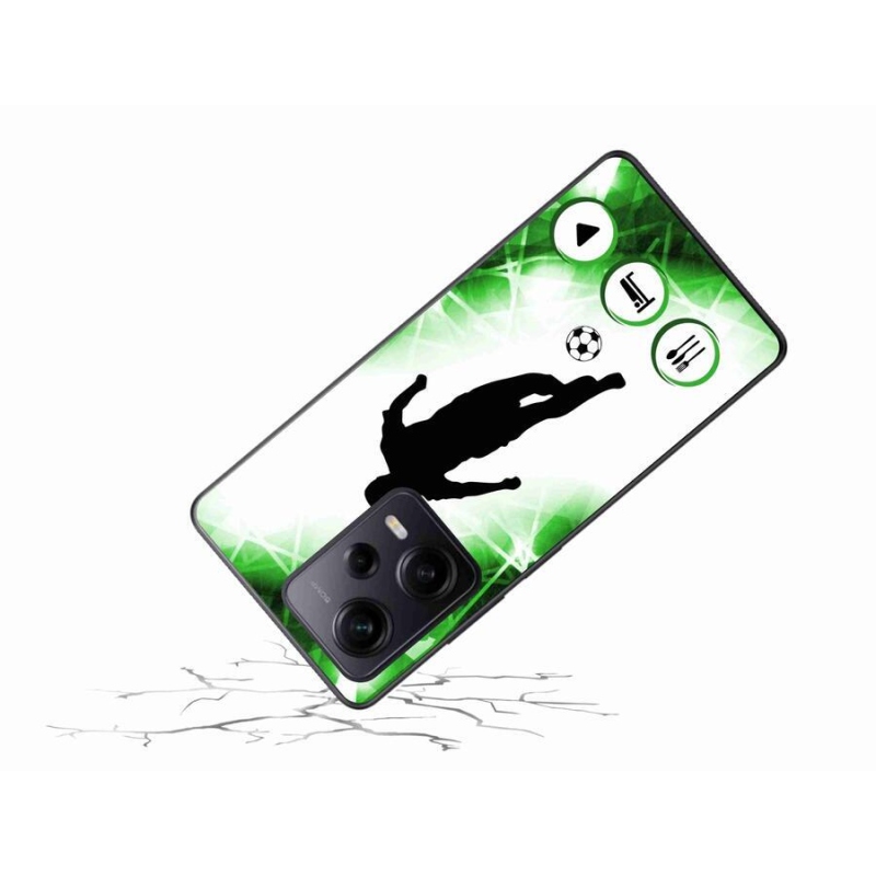 Gél borítás mmCase a Xiaomi Redmi Note 12 Pro+ 5G - focista számára