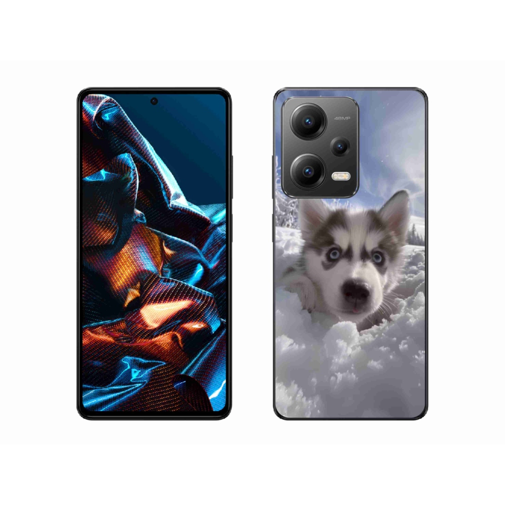 Gél borítás mmCase a Xiaomi Redmi Note 12 Pro 5G-hez - husky a hóban