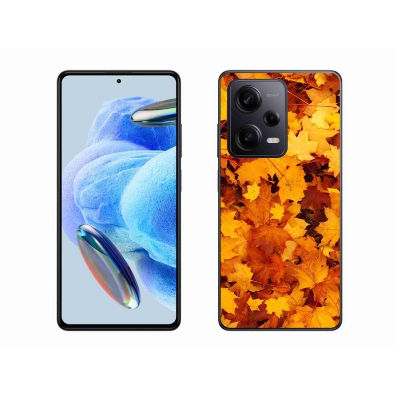 Gél borítás mmCase a Xiaomi Redmi Note 12 Pro+ 5G számára - juharlevelek