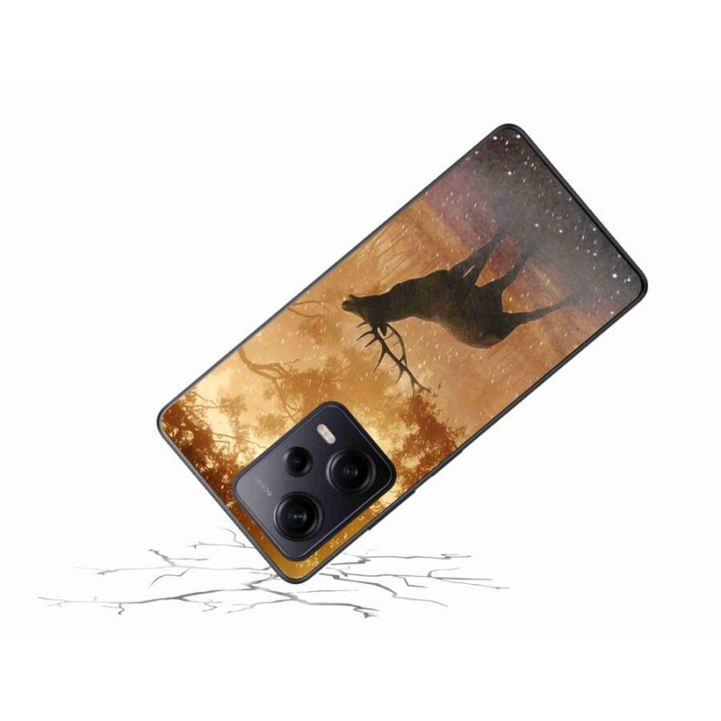Zselés borítás mmCase a Xiaomi Redmi Note 12 Pro+ 5G számára - szarvas a vadászaton