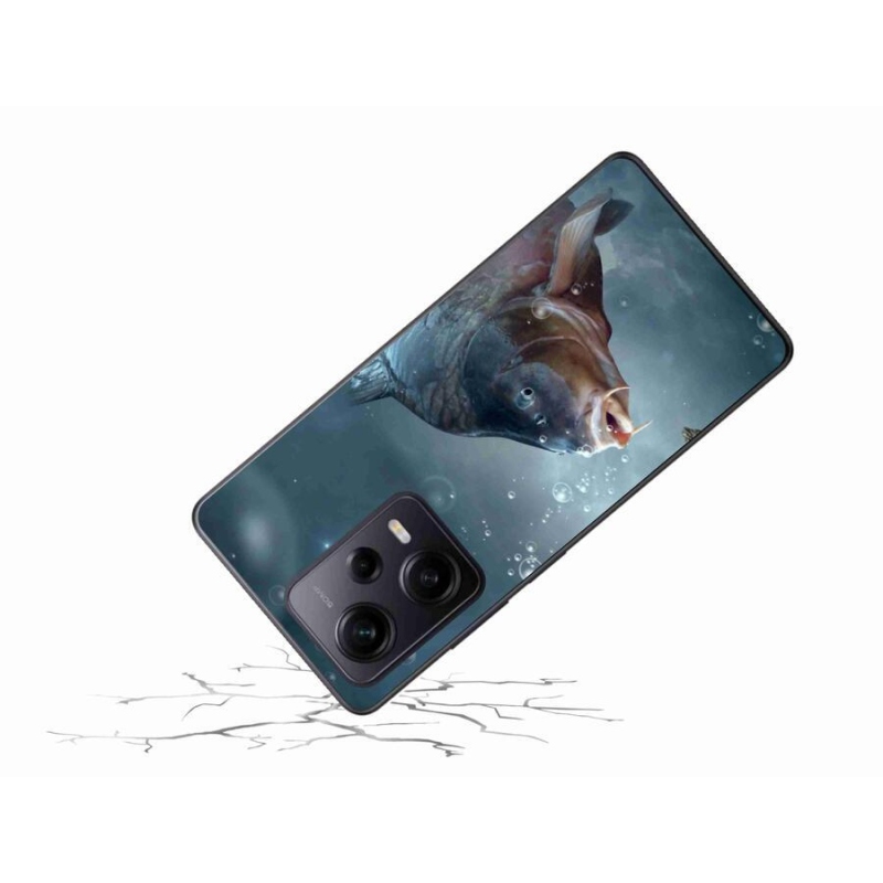 Gél borítás mmCase a Xiaomi Redmi Note 12 Pro+ 5G számára - ponty és buborékok