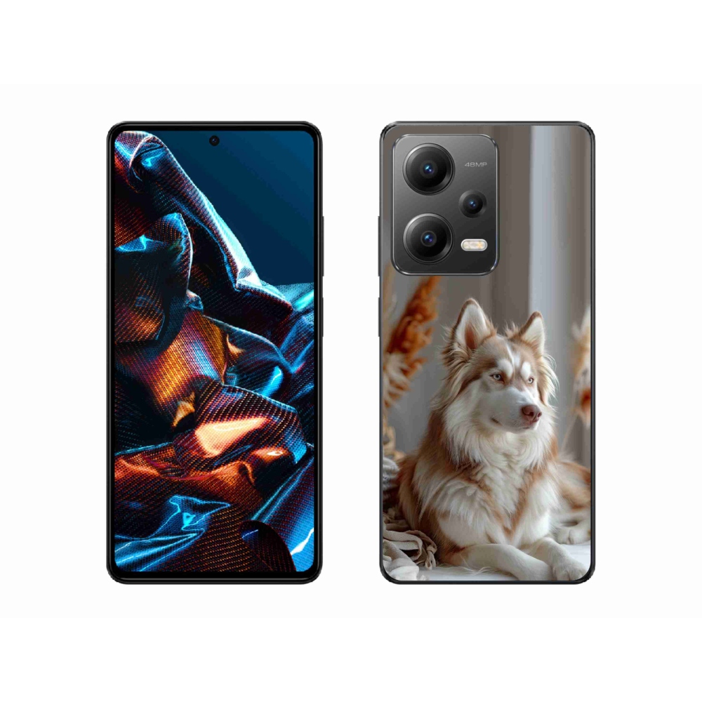 Gél borítás mmCase a Xiaomi Redmi Note 12 Pro 5G számára - csendes szibériai husky