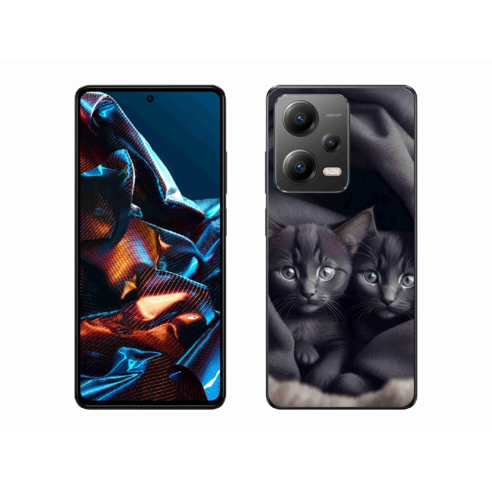 Gél borítás mmCase a Xiaomi Redmi Note 12 Pro 5G számára - cat duo