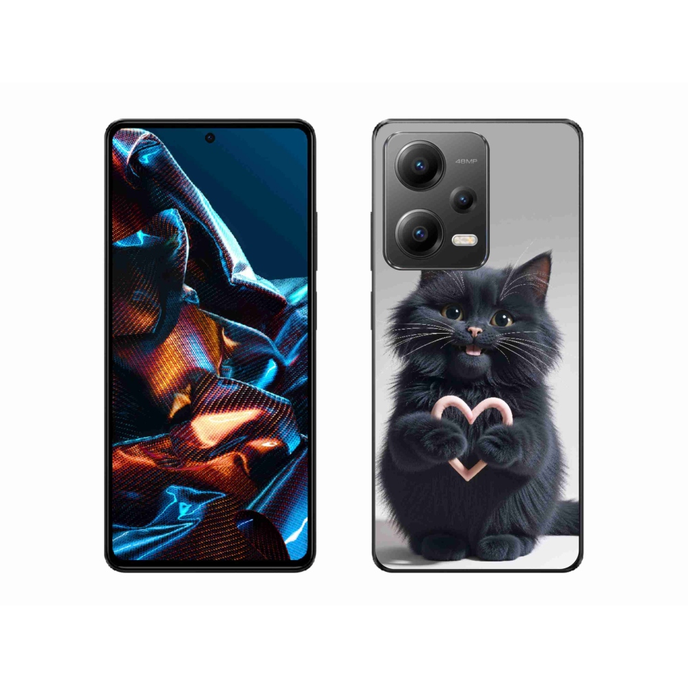 Gél borító mmCase a Xiaomi Redmi Note 12 Pro 5G-hez - macskaszerelem 3