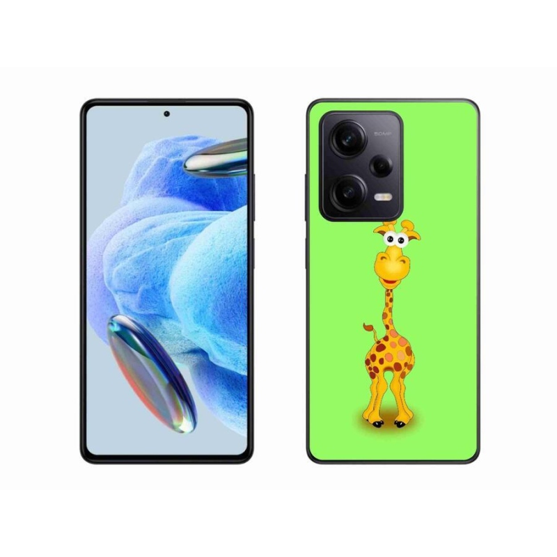 Gél borítás mmCase a Xiaomi Redmi Note 12 Pro+ 5G számára - rajzfilm zsiráf
