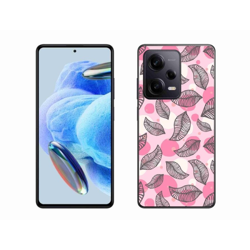 Gél borítás mmCase a Xiaomi Redmi Note 12 Pro+ 5G számára - rajzfilmes hulló levelek