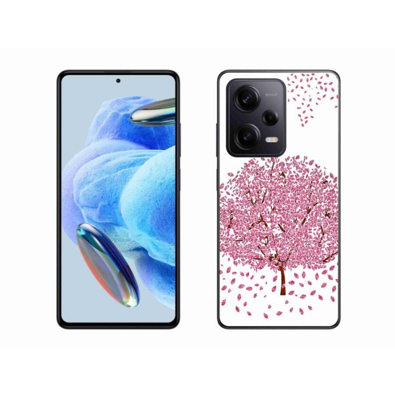 Gél borítás mmCase a Xiaomi Redmi Note 12 Pro+ 5G számára - rajzfilmfa levelekkel