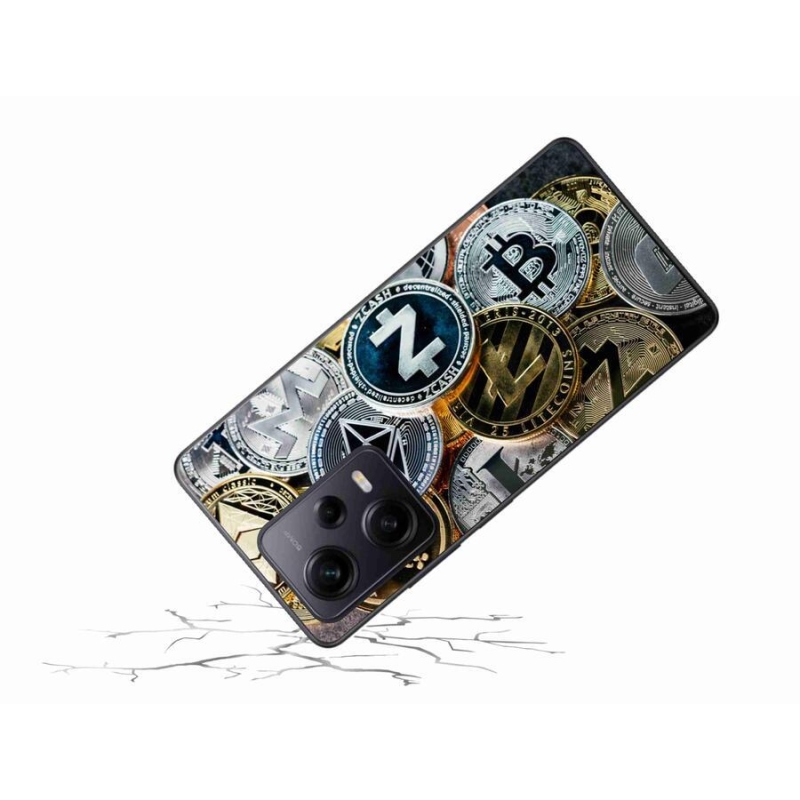 Gél borítás mmCase a Xiaomi Redmi Note 12 Pro+ 5G számára - kriptovaluták