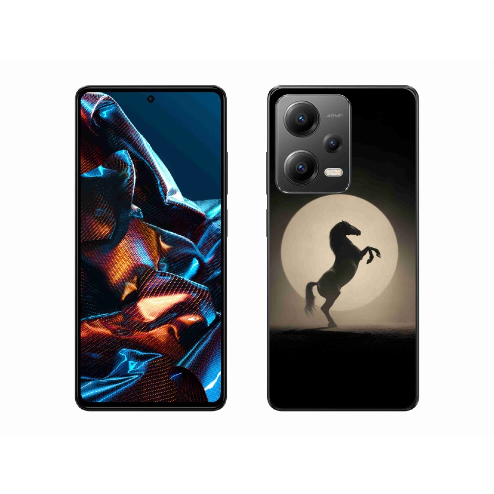 Gél borítás mmCase a Xiaomi Redmi Note 12 Pro 5G számára - ló sziluettben