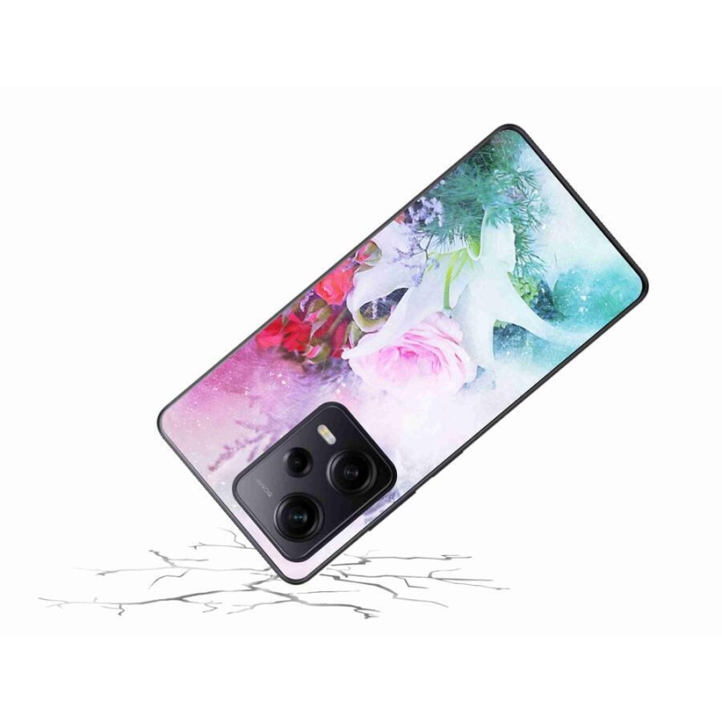 Gél borító mmCase a Xiaomi Redmi Note 12 Pro+ 5G - virágok 4