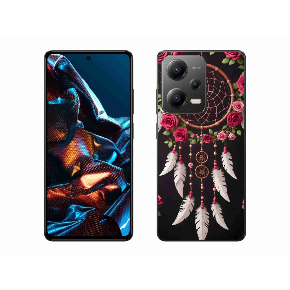 Gél borítás mmCase a Xiaomi Redmi Note 12 Pro 5G számára - álomfogó rózsákkal