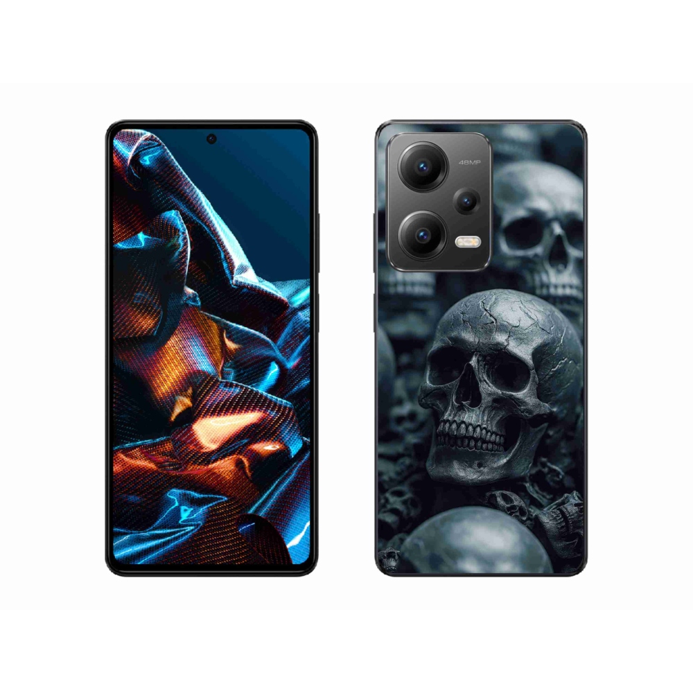 Gél borítás mmCase a Xiaomi Redmi Note 12 Pro 5G számára - koponya 2