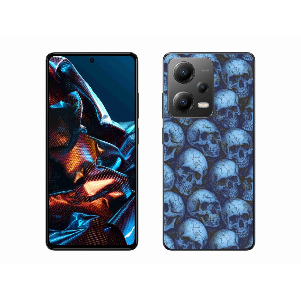 Gél borítás mmCase a Xiaomi Redmi Note 12 Pro 5G számára - koponyák