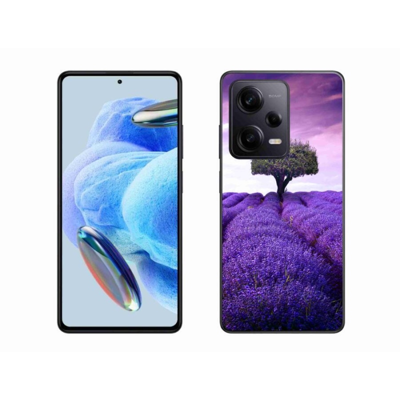Zselés borítás mmCase a Xiaomi Redmi Note 12 Pro+ 5G számára - levendula rét