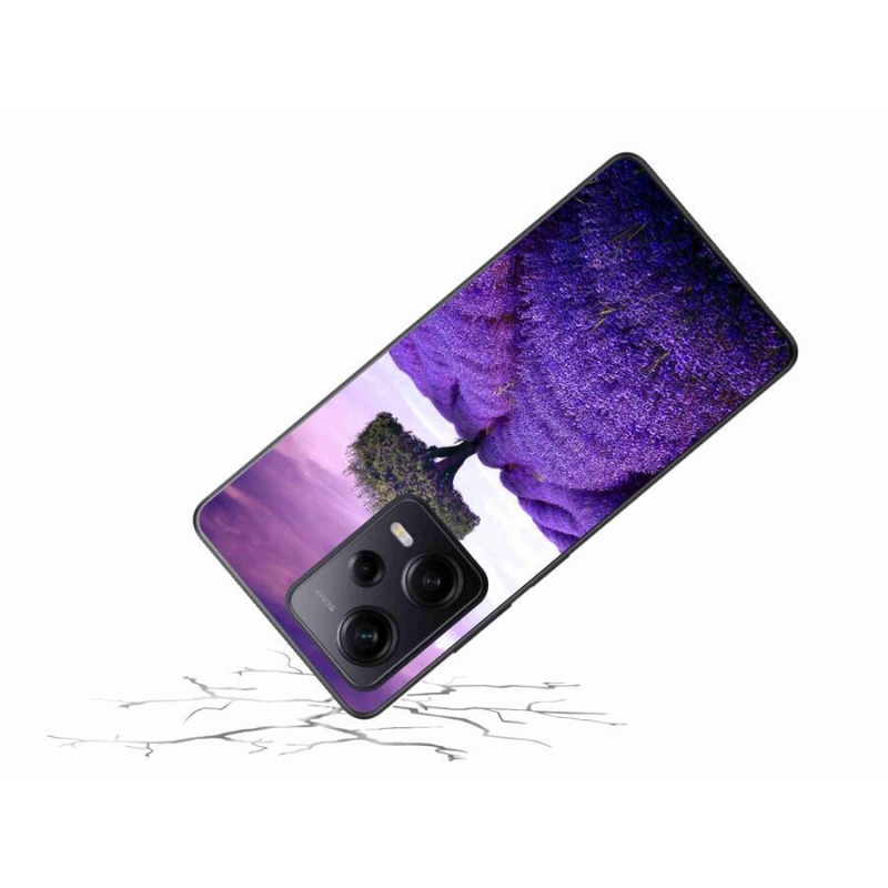 Zselés borítás mmCase a Xiaomi Redmi Note 12 Pro+ 5G számára - levendula rét