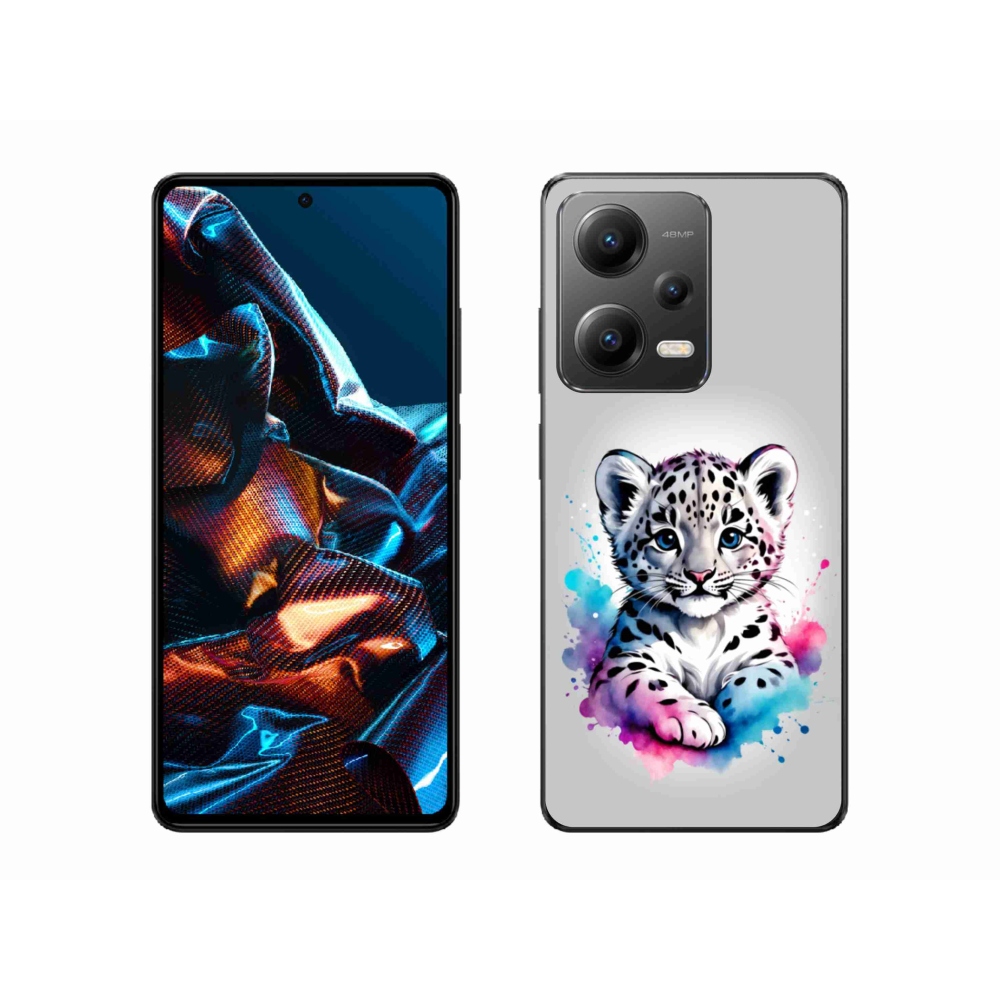 Gél borítás mmCase a Xiaomi Redmi Note 12 Pro 5G-hez - leopárd kölyök