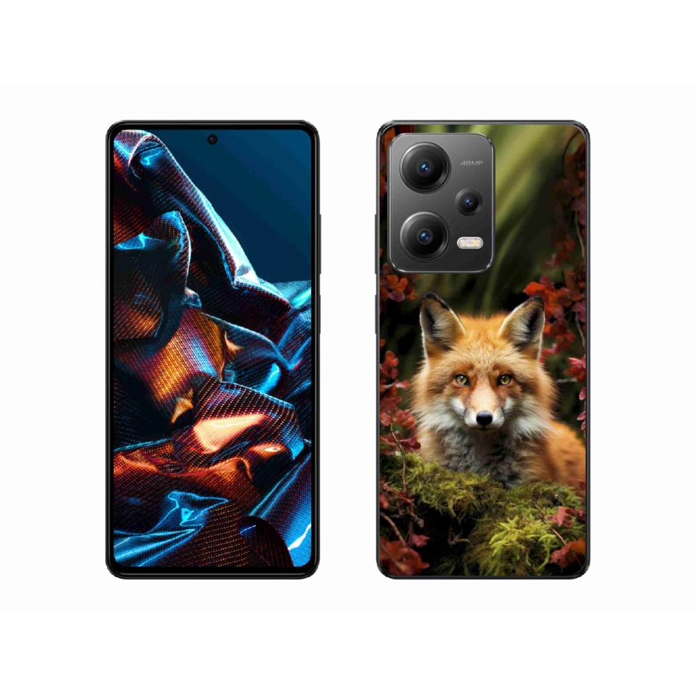 Gél borítás mmCase a Xiaomi Redmi Note 12 Pro 5G számára - róka az erdőben