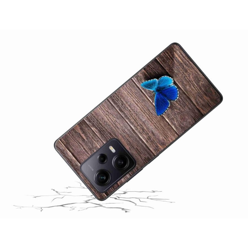 Zselés borítás mmCase a Xiaomi Redmi Note 12 Pro+ 5G - kék pillangó 1