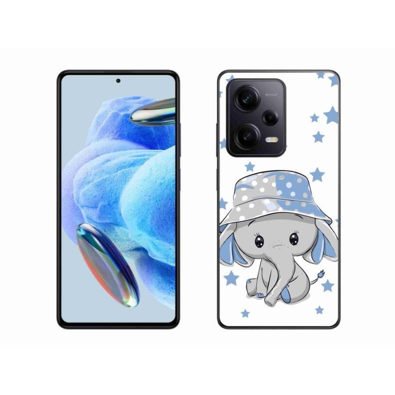 Gél borítás mmCase a Xiaomi Redmi Note 12 Pro+ 5G - kék elefánthoz