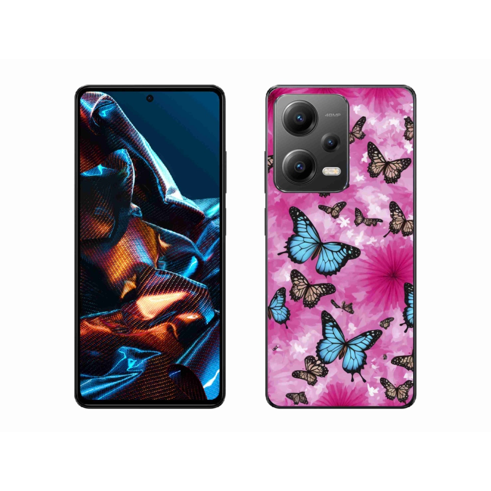 Gél borítás mmCase a Xiaomi Redmi Note 12 Pro 5G-hez - pillangókert