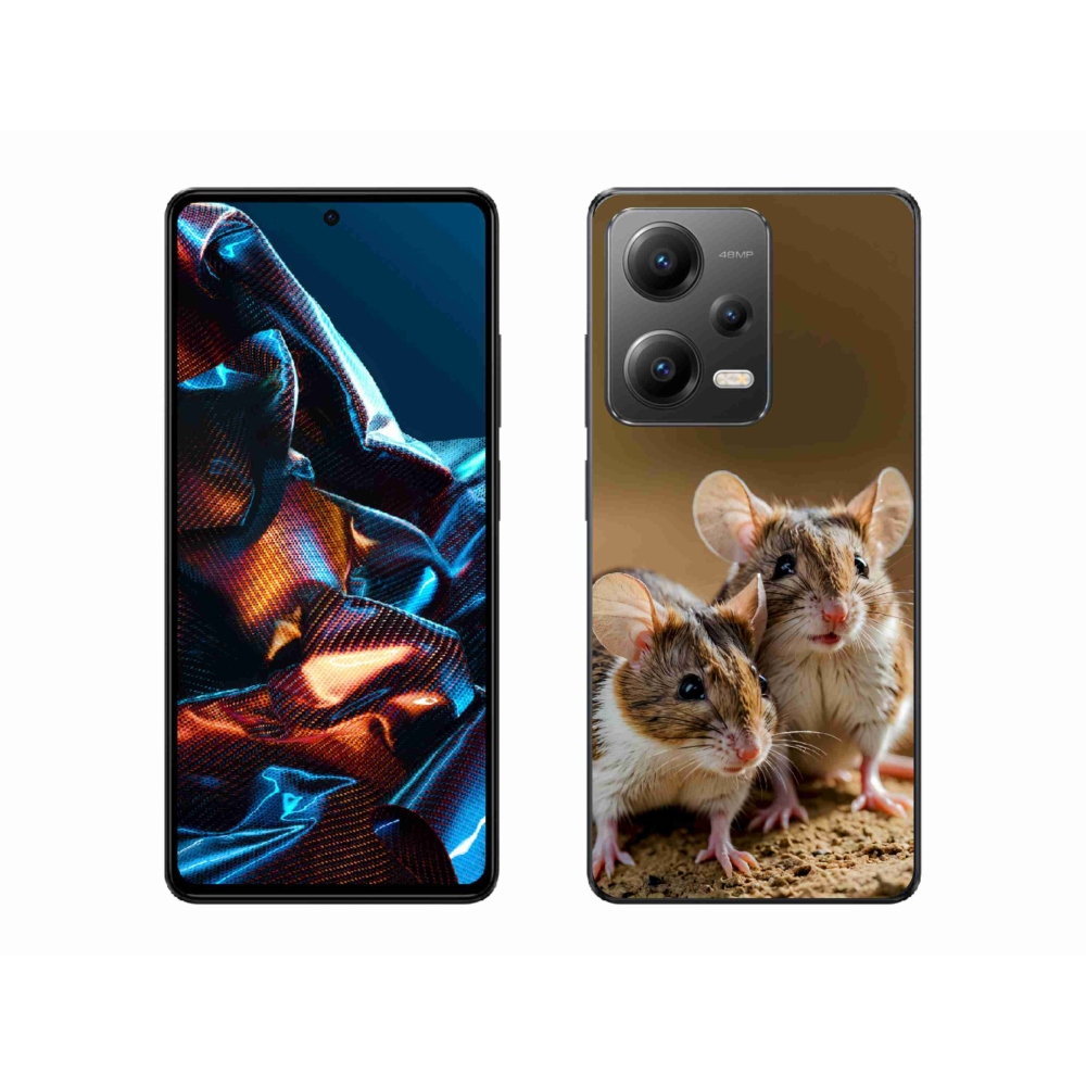 Gél borítás mmCase a Xiaomi Redmi Note 12 Pro 5G számára - egér duó