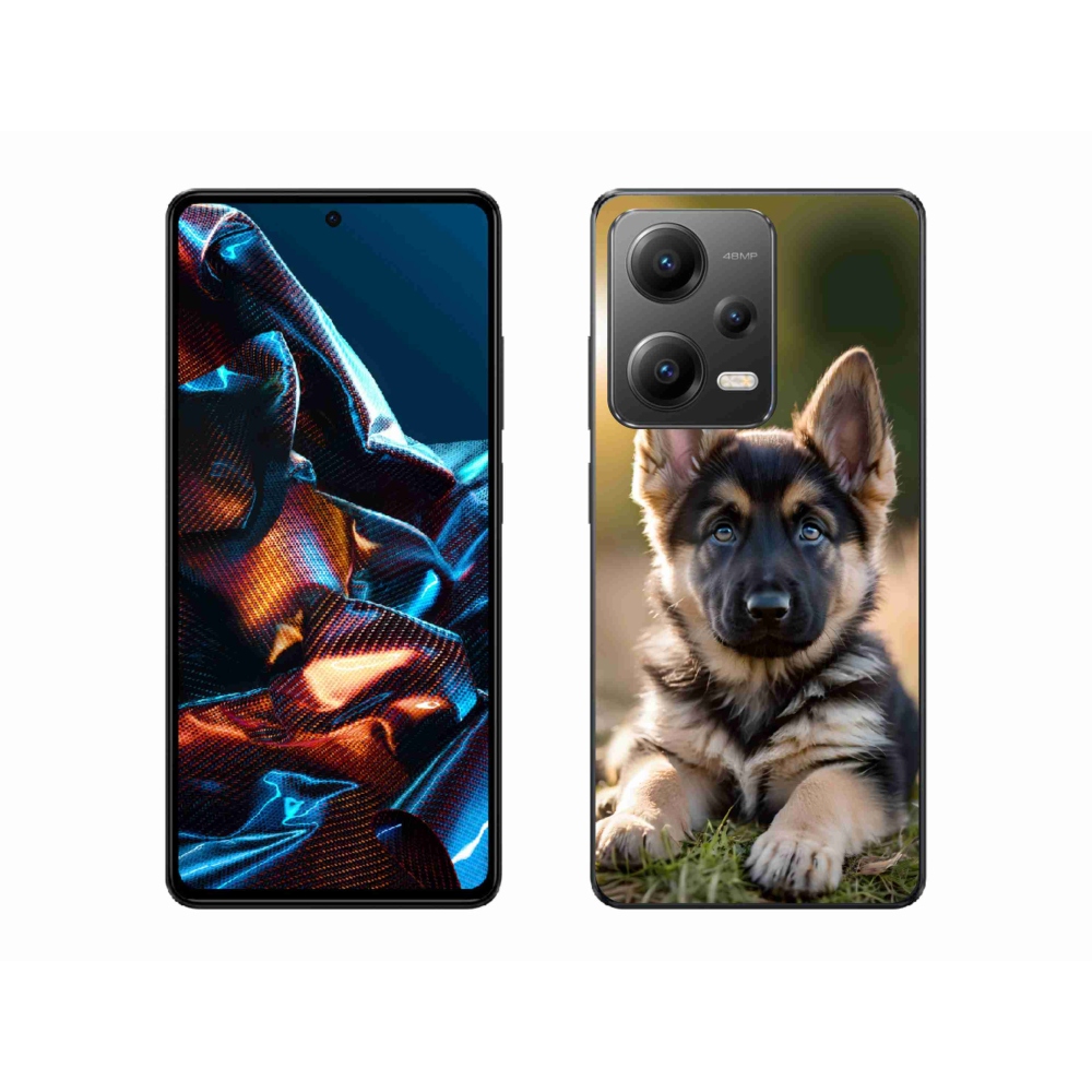 Gél borítás mmCase a Xiaomi Redmi Note 12 Pro 5G-hez - Német juhászkutya a természetben